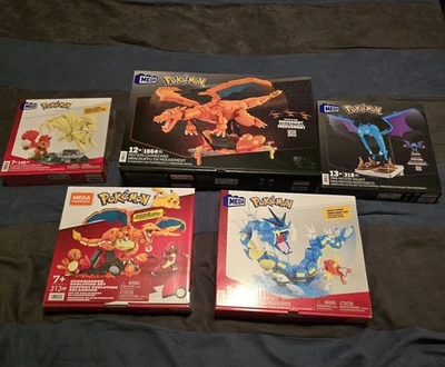 Mega Bloks Pokemon Lote de 5 Juegos Movimiento Charizard/4 Evolución Vulpix/Magicarp... Foto 1 de 4