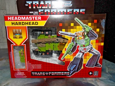 Figuras de acción Transformers Retro G1 Hardhead Bot Headmaster Douros Foto 1 de 4