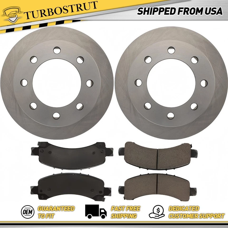 Kit de pastillas de freno y rotores traseros para Chevrolet Express 2500 Express 3500 2003-2017 Foto 1 de 1