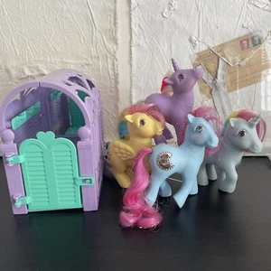 My Little Pony G1 Lot Brush Me Beautiful Boutique Moonstone Skydancer Powder + - Picture 1 of 24