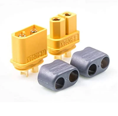 AMASS ✅ XT60H Goldstecker Lipo Akku Stecker Buchse + Kappe 1 2 3 4 5 6 8 10 XT60 60A ✅