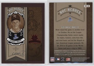 2005 Donruss Diamond Kings HOF Heroes Red Framed George Brett #HH-42 HOF
