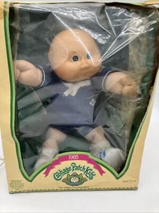 Cabbage Patch 1985 boy doll bald Hamilton Elwin NIP rough packaging - Picture 1 of 8