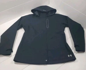 Under Armour Women’s Storm Coldgear Infrared Rain Jacket Shell Only Charcoal M - Picture 1 of 14