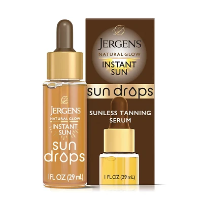Natural Glow Instant Sun Drops, Sunless Tanning for Face and Body, Instant Sun B - Image 1 of 4