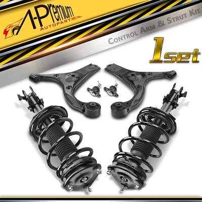 6x Kit completo de brazo de control de muelle helicoidal y puntal delantero para Hyundai Accent Kia Rio Foto 1 de 4