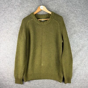 Timberland Earthkeepers Jumper Mens Large Green Cotton Wool Regular Sweatshirt - Picture 1 of 9