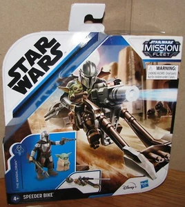 Star Wars Mission Fleet BICICLETA SPEEDER Mandalorian & Grogu Figuras y Vehículo NUEVO - Imagen 1 de 5