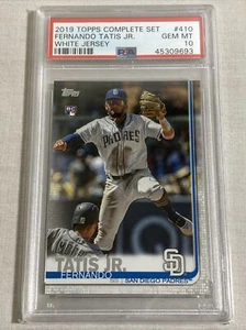2019 Topps Complete Set Fernando Tatis JR White Jersey RC PSA 10 - Picture 1 of 2