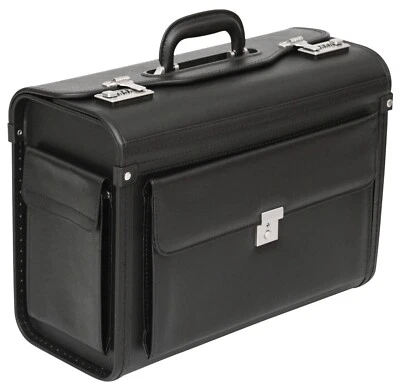 New Executive Flight Pilot Case Business Laptop Travel Work Cabin Bag Briefcase  - Image 1 of 4
