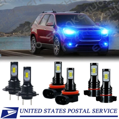 Faro LED + luz antiniebla para GMC Acadia 2007 2008 2009 2010 2011 2012 -6X 8000K Foto 1 de 4