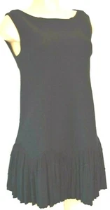 VESTIDO INFERIOR PLISADO ALAIA PARIS BROCADO NEGRO TALLA 44 - Imagen 1 de 11