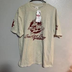 Camiseta Pacsun-Stranger Things-Netflix-Surfer Boy Pizza Temporada 4 Talla Mediana Nueva - Imagen 1 de 12