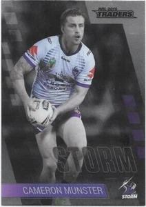 2019 Nrl Traders Platinum Parallel (PS067) Cameron MUNSTER Storm - Picture 1 of 1