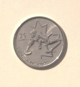 2007 Canada Quarter 2010 Winter Olympics Curling Uncirculated - Picture 1 of 2