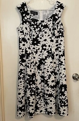 Vestido Evan-Picone Etiqueta Negra Para Mujer 10 Estampado Floral Cottagecore Fairycore Foto 1 de 4