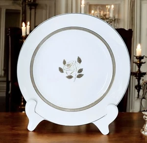 Rosenthal Continental ROSENTHAL ROSE Taupe Porcelain 7 3/4” Salad Plate MINT - Picture 1 of 6