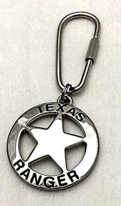 Texas Ranger Badge Key Ring - Picture 1 of 7