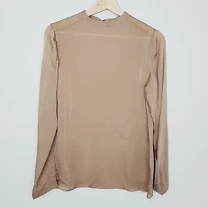 JAC + JACK Womens Size S or 8 Long Sleeve Silk Blouse Top - Picture 1 of 7