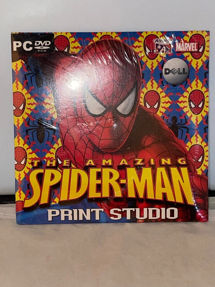 2007 Marvel The Amazing Spiderman Dell PC DVD Print Studio-NRFP - Image 1 of 2