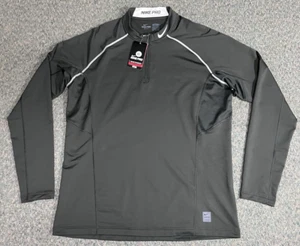 Nike Pro Gamme Hyperwarm Dri-FIT 1/4 Zip Pullover Herren Gr. XXL Fitted Grau NEU - Bild 1 von 20