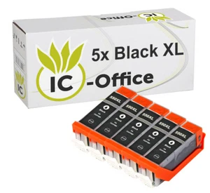5x ink cartridge PGI-550 XL bk für CANON PIXMA MG6450 MG5450 MG6350 MX725 MX925 - Bild 1 von 2