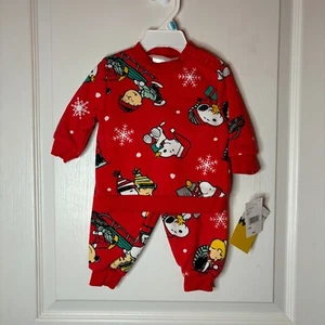 PEANUTS Baby Snoopy Charlie braun Weihnachten Sweatshirt Jogginghose Set, 0-3m - Bild 1 von 3