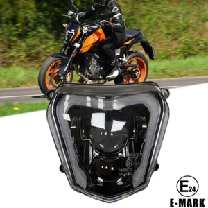 LED Headlight DRL High Low Beam For KTM Duke 690 2012-2019 Duke 690R 2013-2017 - Foto 1 di 13