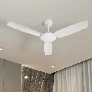 Vevare 52'' Ceiling Fan DC Motor 3 ABS Blades with Remote Control Timer White - Picture 1 of 9