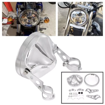Cubo de carcasa de faros LED de 7" para Harley-Davidson Softail Springer Foto 1 de 4