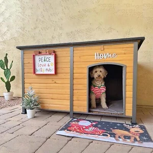 Aivituvin Outdoor Dog House 59" Extra Large Insulated Heated Dog Cage for Winter - Picture 1 of 14