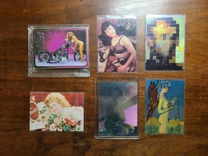6 CARD LOT EASY RIDERS BETTY PAGE TODD BORENSTEIN HOLOGRAM COCA COLA - Picture 1 of 7
