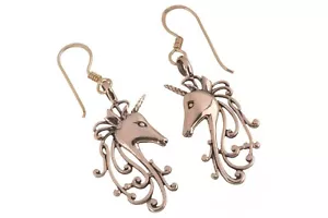 Nîmo Einhorn Ohrhänger Bronze Symbol Schmuck NEU - Bild 1 von 1