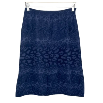 Harolds Skirt Women 8 Black Geo Print Whimsigoth Dark Romance Grunge Goth Edgy - Image 1 of 4