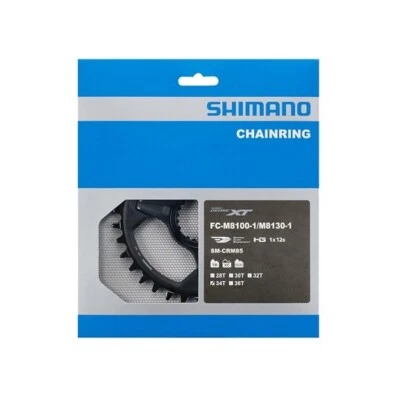 Corona SHIMANO XT 34T FC-M8100-1 FC-M8120-1 34T 1x12v SM-CRM85 - Immagine 1 di 2