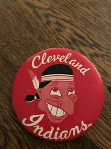 50er Jahre Cleveland Indianer Pin - Button 3 1/2" - Bild 1 von 2