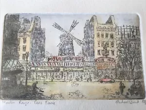 Michael Bond - Moulin Rouge, Paris, Frankreich - 82/200 - signiert - limitiert - Radierung - Bild 1 von 9