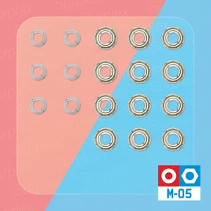 Kit completo de 18 piezas de rodamientos de bolas 'Hop-Up' juego de actualización para TAMIYA M-05 / M-06 ZZ - Imagen 1 de 1