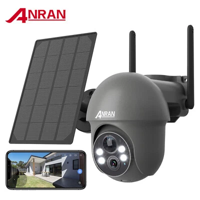 ANRAN Énergie solaire caméra sécurité 5MP Wifi CCTV extérieur rechargeable