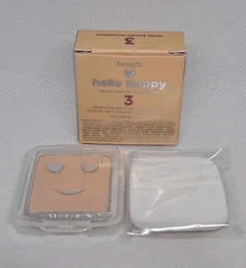 Benefit Hello Happy Velvet Powder Foundation Shade 3 BNIB 2.3g Travel Size Mini  - Picture 1 of 6