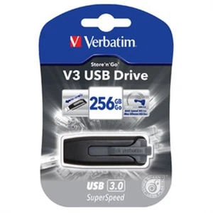 Verbatim (49186) Store n Go V3 USB Speicher Stick USB 3.0 256GB Schwarz - Bild 1 von 5