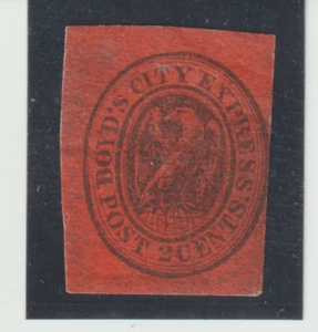 US Scott #20L16 MHROG Genuine 1861 Local Boyd's City Express - Picture 1 of 2