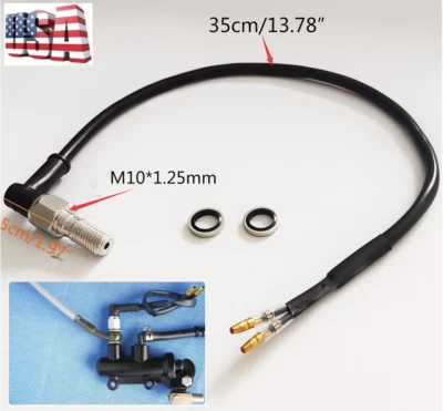 1PCS Motorcycle Hydraulic Brake Pressure Light Switch Banjo Bolt M10x1.25 Thread - Image 1 of 4