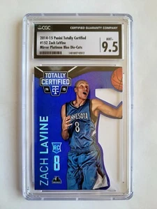 2014-15 PANINI CERTIFIED BLUE DIE CUT ZACH LAVINE RC! 1/74! CGC 9.5! 1/1! FIRST! - Picture 1 of 3