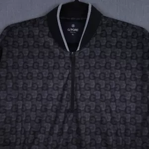 G/Fore Printed G's QZ Hybrid Jacket Mens XL AOP Onyx 1/4 Zip Golf Pullover - Picture 1 of 13
