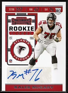 2019 Panini Contenders Rookie Ticket Autograph #201 Kaleb McGary - Picture 1 of 3