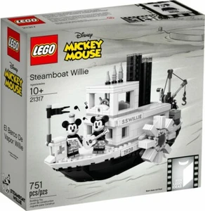 Lego Ideas - Steamboat Willie Walt Disney (21317) NUEVO & EMBALAJE ORIGINAL sellado - Imagen 1 de 8