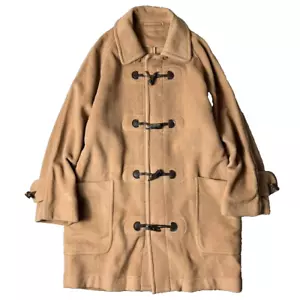 Burberry Duffel Long Coat Wool Camel Used from Japan Front Pocket Size S 2503SY - Picture 1 of 9