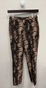L'Agence, Women's Snake Print Dress Pants, Brown, Size 2, NWT - Picture 1 of 7