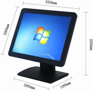 15" Capacitive Touch Screen POS LCD Monitor with Solid Aluminium Stand FOR POS - Picture 1 of 1